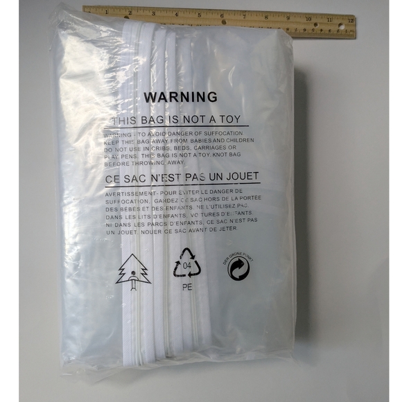 Perber All Clear Garment Bags 10 pack UNOPENED NWT coats, dance, costume - Picture 2 of 2